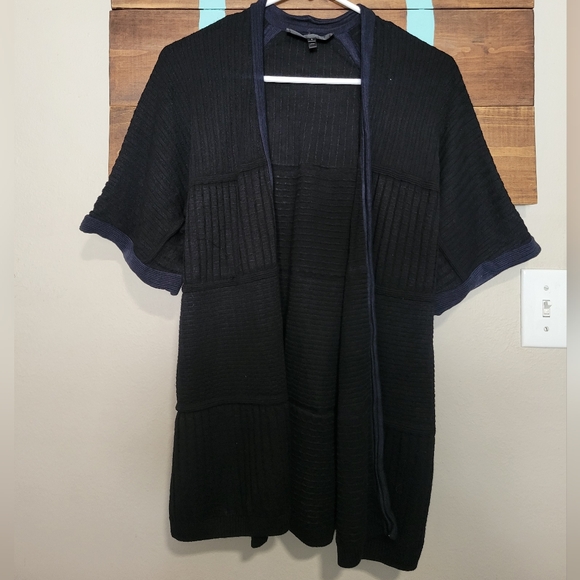 St. John Sweaters - ST. John Black Knit Open Cardigan Size Small